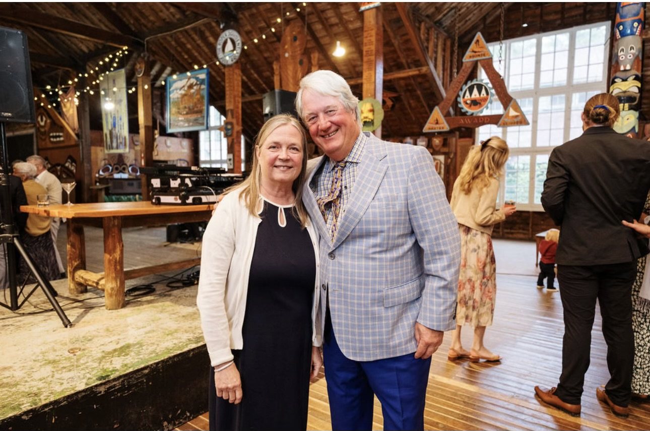 Guy Burry and his spouse Liz Lundell at a community event in Muskoka